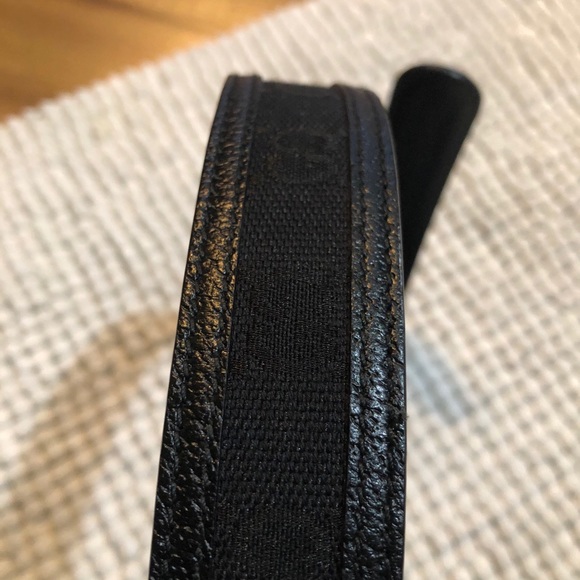 GUCCI Men’s Black Monogram Belt - Picture 13 of 16